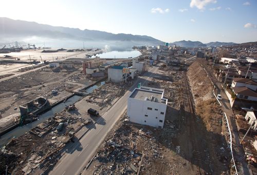 大船渡線の被災状況