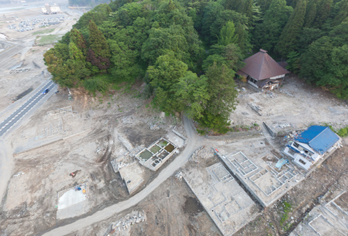 江山寺空撮